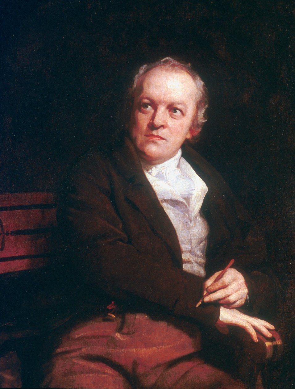 William Blake, englantilainen mystikko, runoilija, taiteilija ja kaivertaja, 1807 tekijältä Thomas Phillips