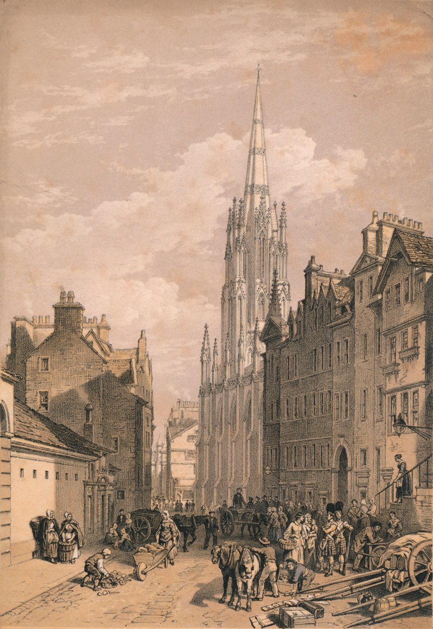 New Assembly Hall, Edinburgh, 1875 tekijältä Thomas Picken