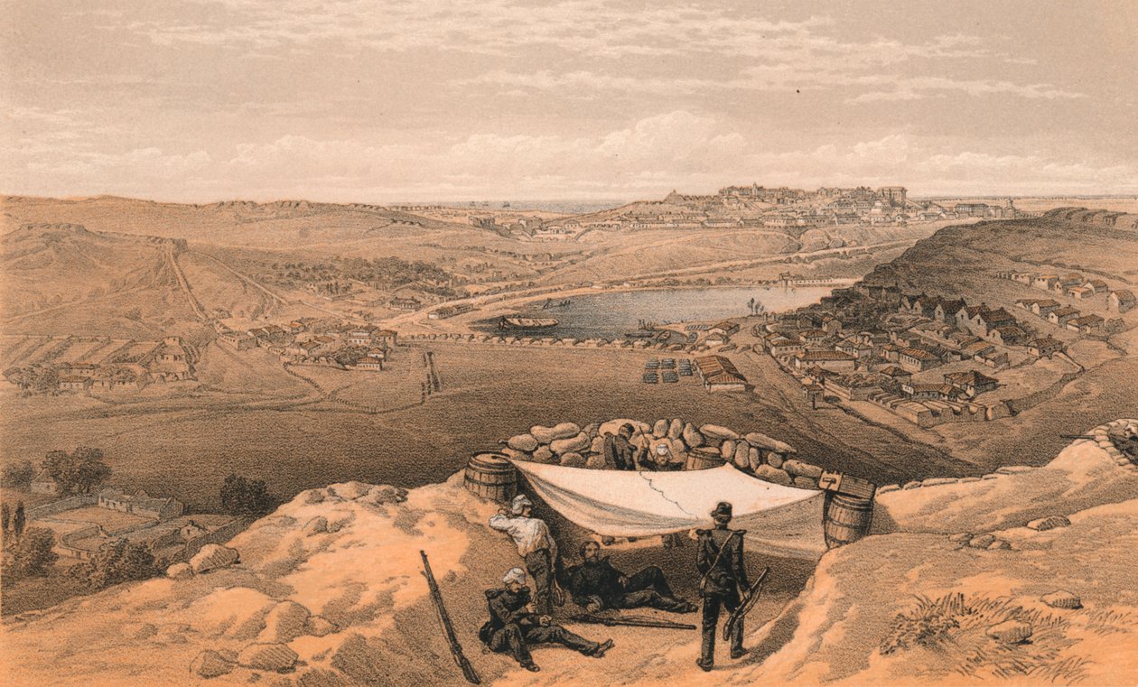 Sebastopolin kaupunkipatterit tai sisälinnoitukset, 1856 tekijältä Thomas Picken