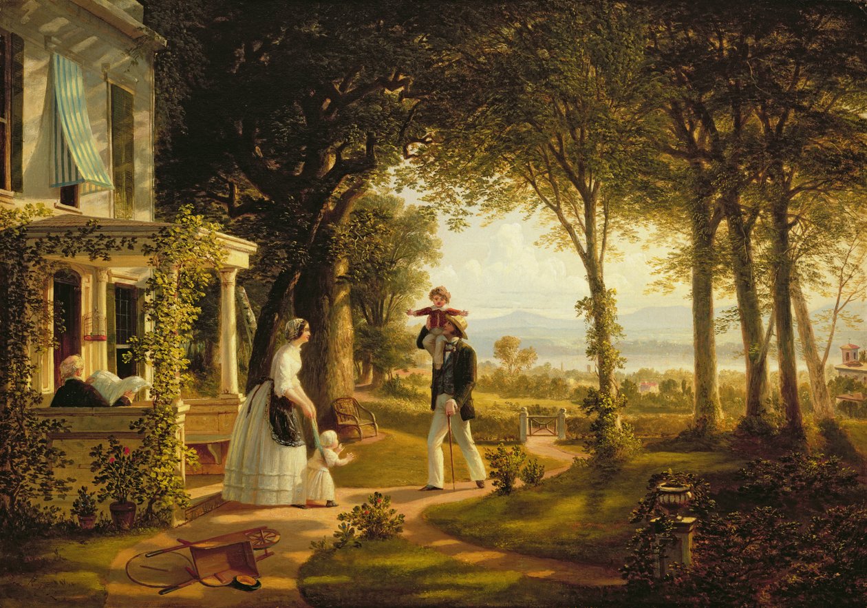 Kotiin perheen luo, 1852 tekijältä Thomas Pritchard Rossiter