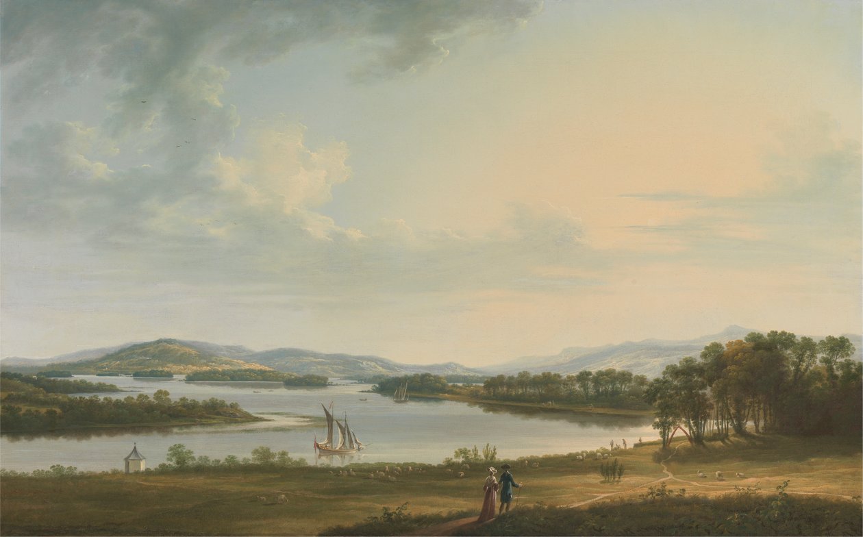 Knock Ninney ja Lough Erne Bellislestä, Fermanaghin kreivikunnasta, Irlannista tekijältä Thomas Roberts