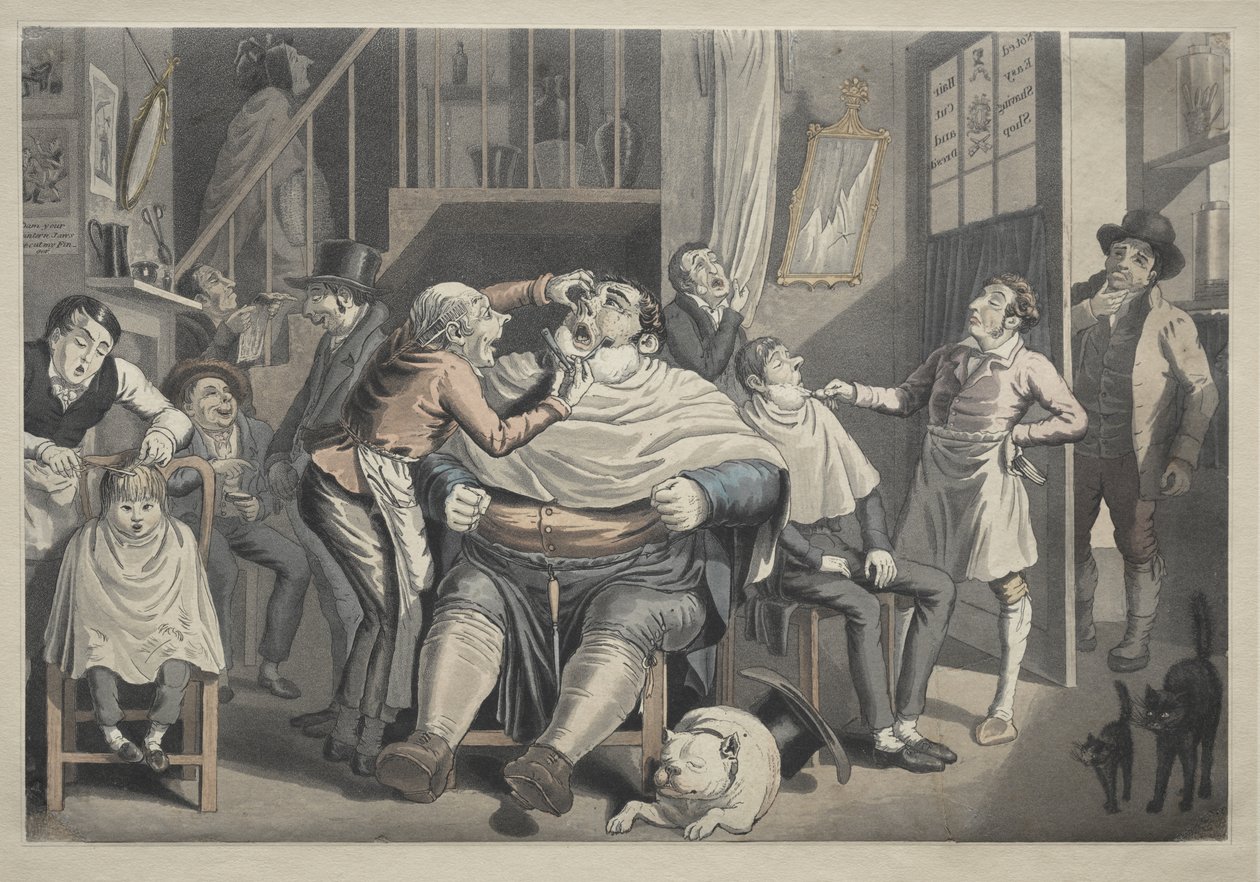 Parturi tekijältä Thomas Rowlandson