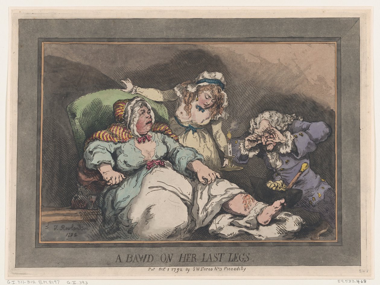 A Bowd on his Last Legs, 1. lokakuuta 1792., 1. lokakuuta 1792. tekijältä Thomas Rowlandson