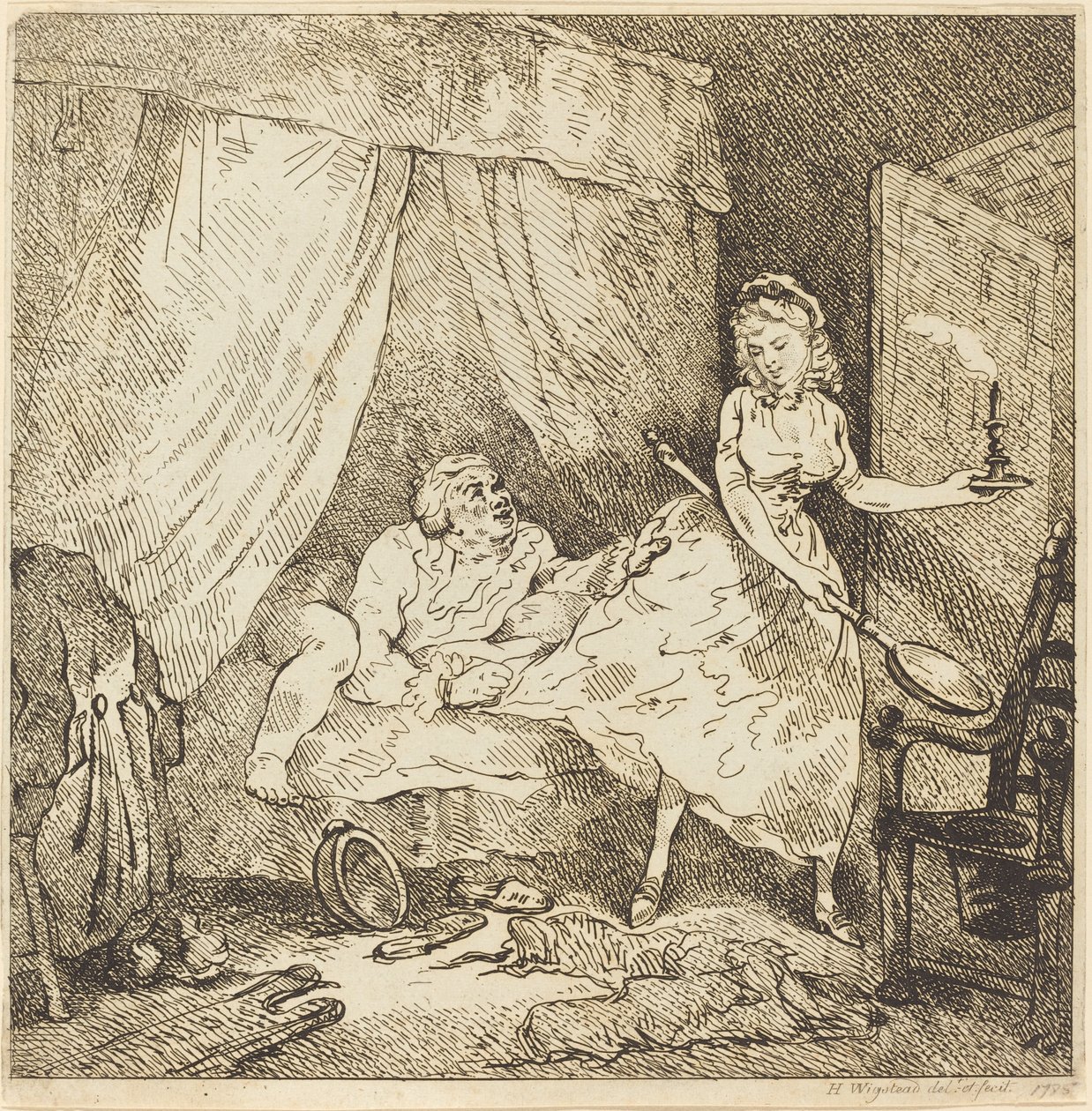 Sängynlämmitin tekijältä Thomas Rowlandson