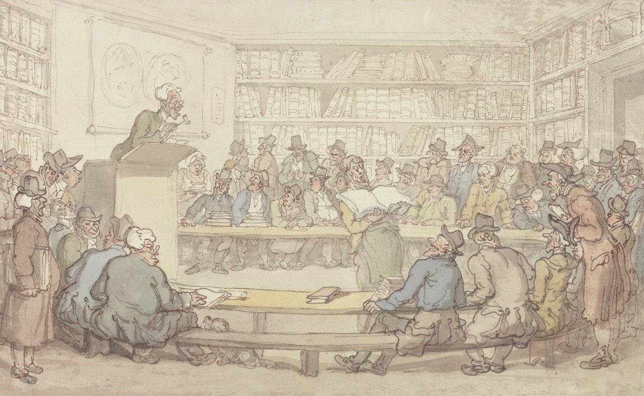 Kirjahuutokauppa tekijältä Thomas Rowlandson