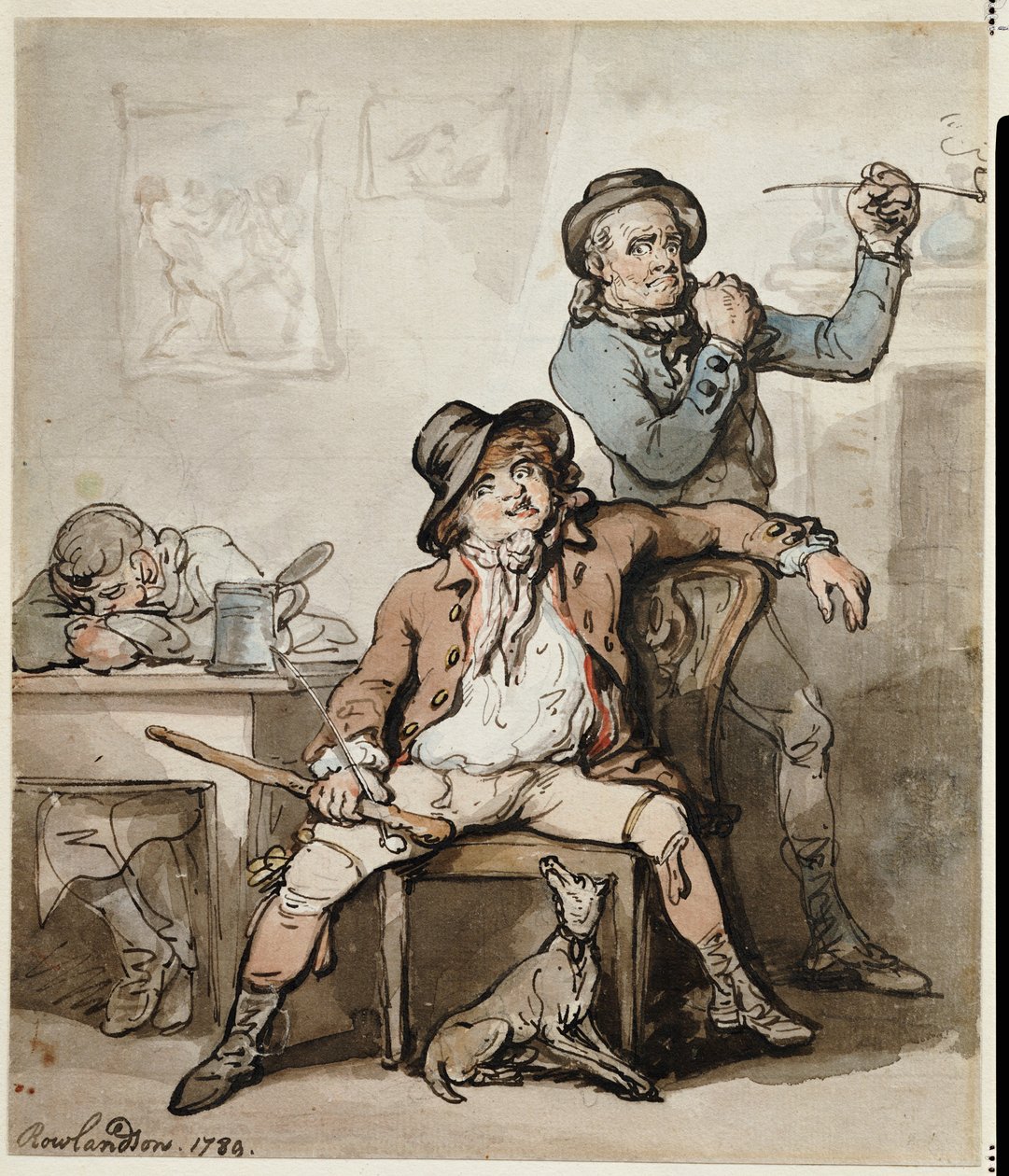 A Brace of Blackguards, 1789 tekijältä Thomas Rowlandson