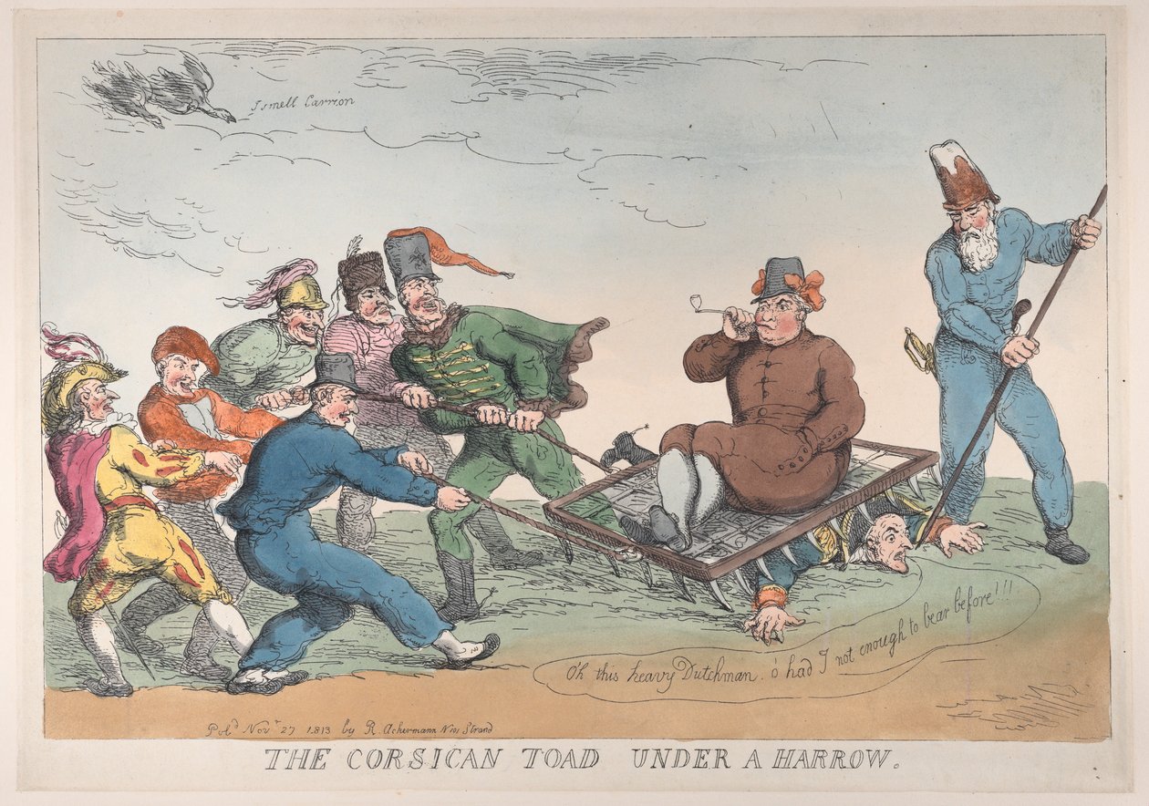 Korsikan rupikonna äkeen alla, 27. marraskuuta 1813, 27. marraskuuta 1813. tekijältä Thomas Rowlandson