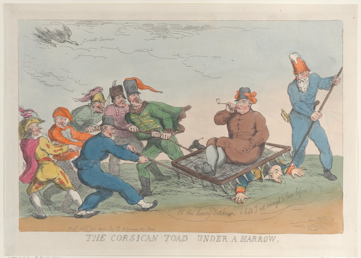 Korsikan rupikonna äkeen alla, 27. marraskuuta 1813, 27. marraskuuta 1813. tekijältä Thomas Rowlandson