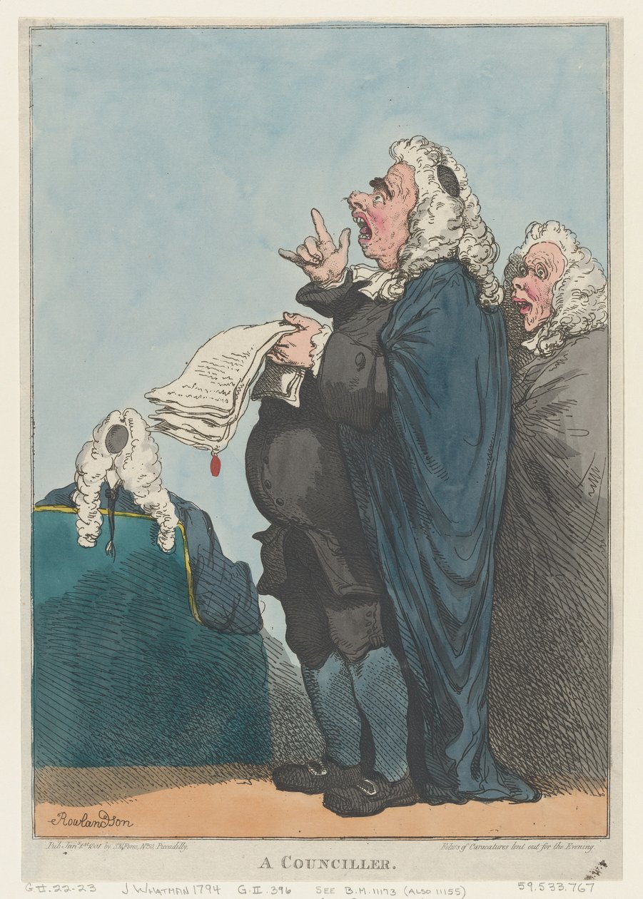 A Counciller [sic], 1. tammikuuta 1801, 1. tammikuuta 1801. tekijältä Thomas Rowlandson
