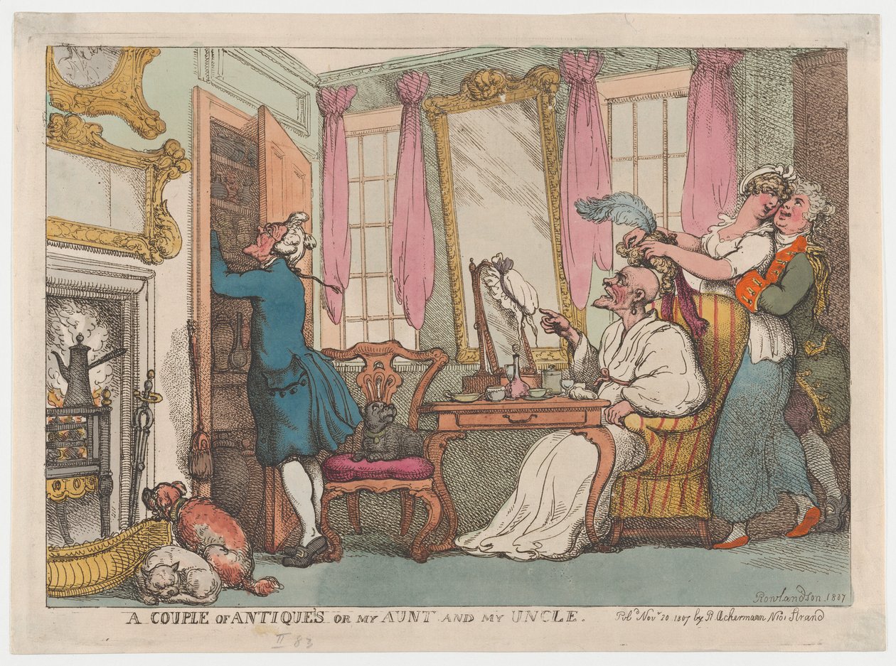 Pari antiikkia eli tätini ja setäni, 20. marraskuuta 1807, 20. marraskuuta 1807. tekijältä Thomas Rowlandson