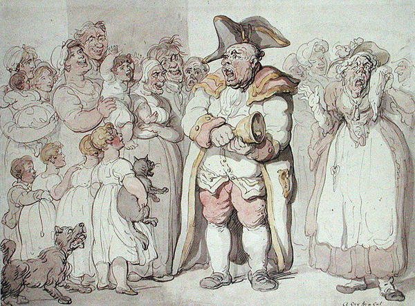 Cry for a Cat (kynä ja muste ja akvarelli paperille) tekijältä Thomas Rowlandson