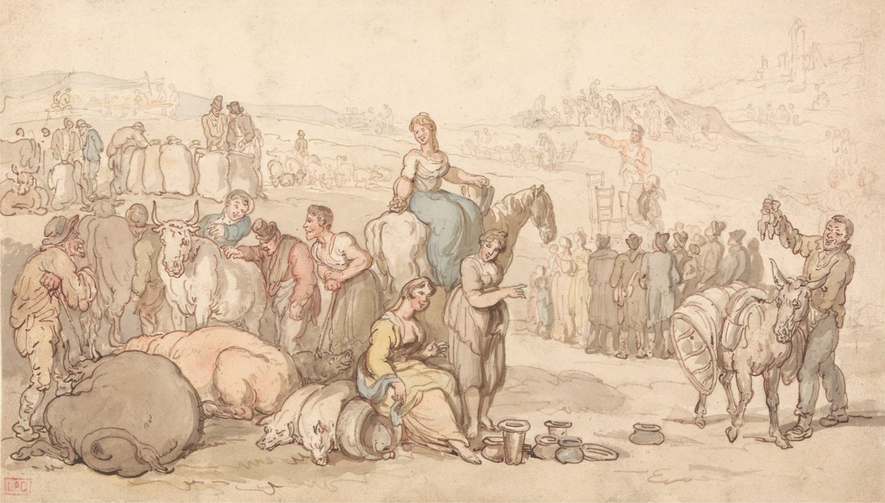 Maaseudun markkinat tekijältä Thomas Rowlandson