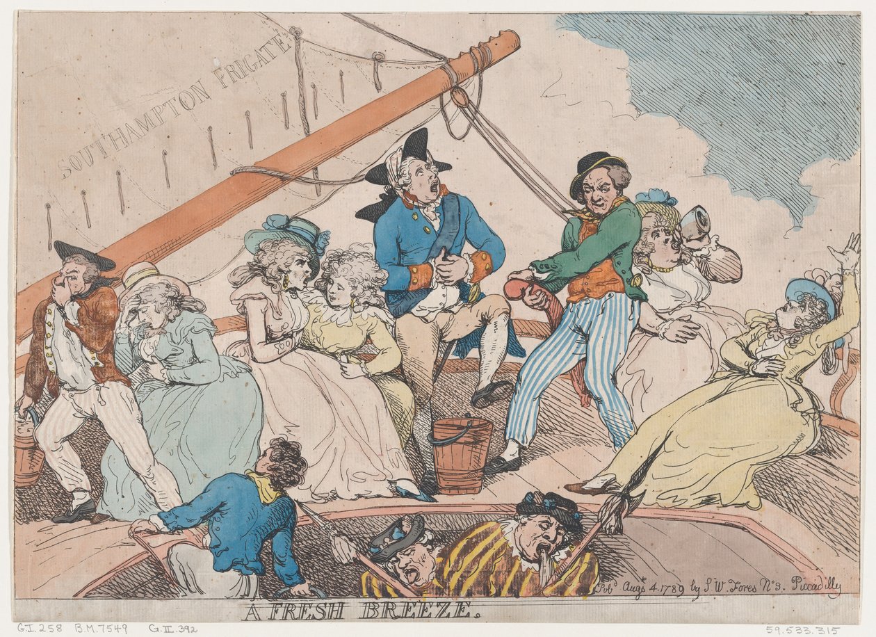 Tuore tuuli, 4. elokuuta 1789, 4. elokuuta 1789. tekijältä Thomas Rowlandson