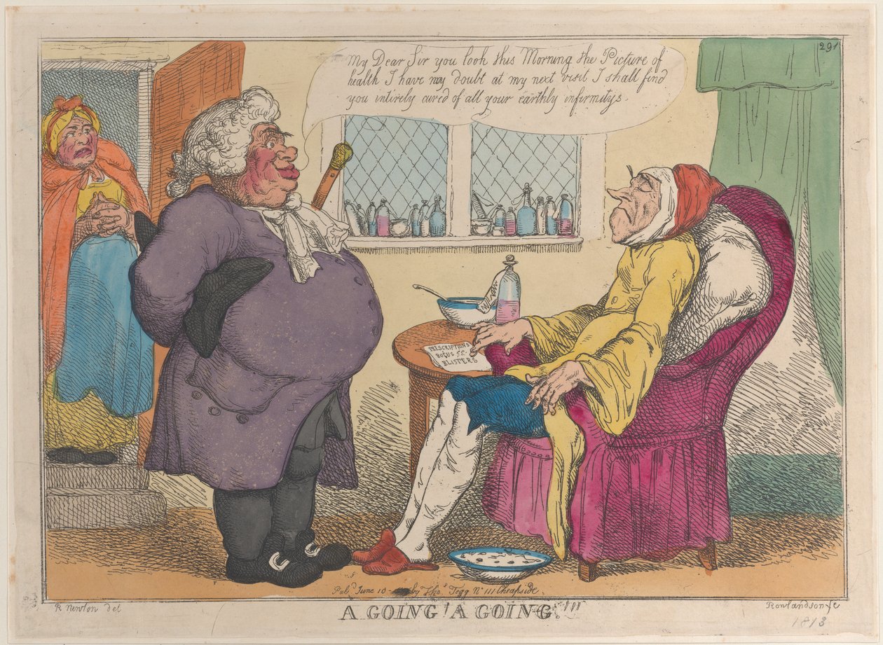 A Going! A Going!!!, [1809], uusintapainos 1813., [1809], uusintapainos 1813. tekijältä Thomas Rowlandson