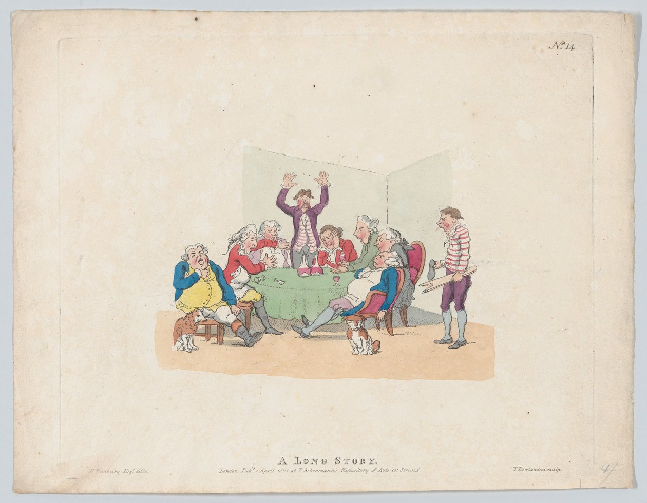 Pitkä tarina, 1. huhtikuuta 1803, 1. huhtikuuta 1803. tekijältä Thomas Rowlandson