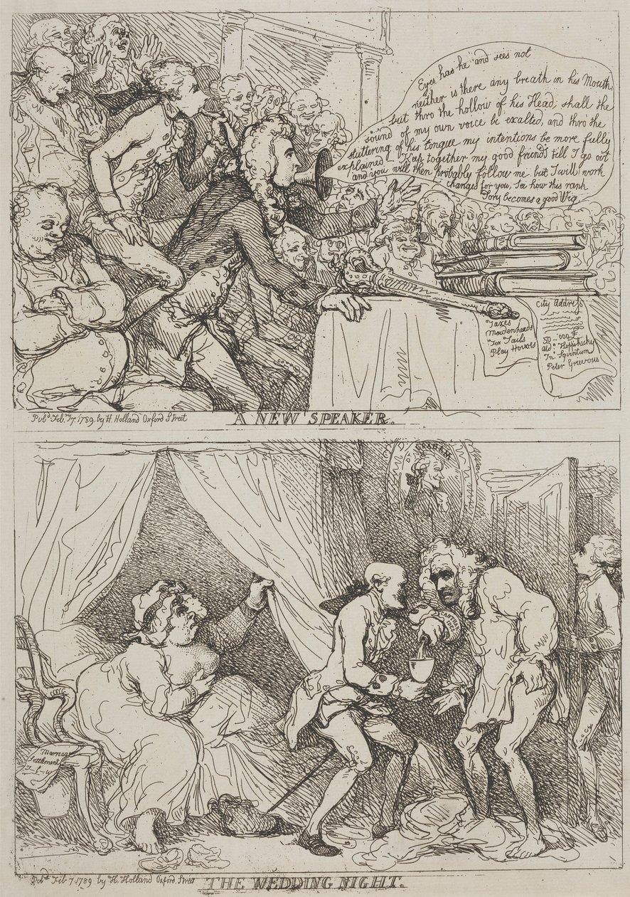 Uusi puhuja – Hääyö tekijältä Thomas Rowlandson