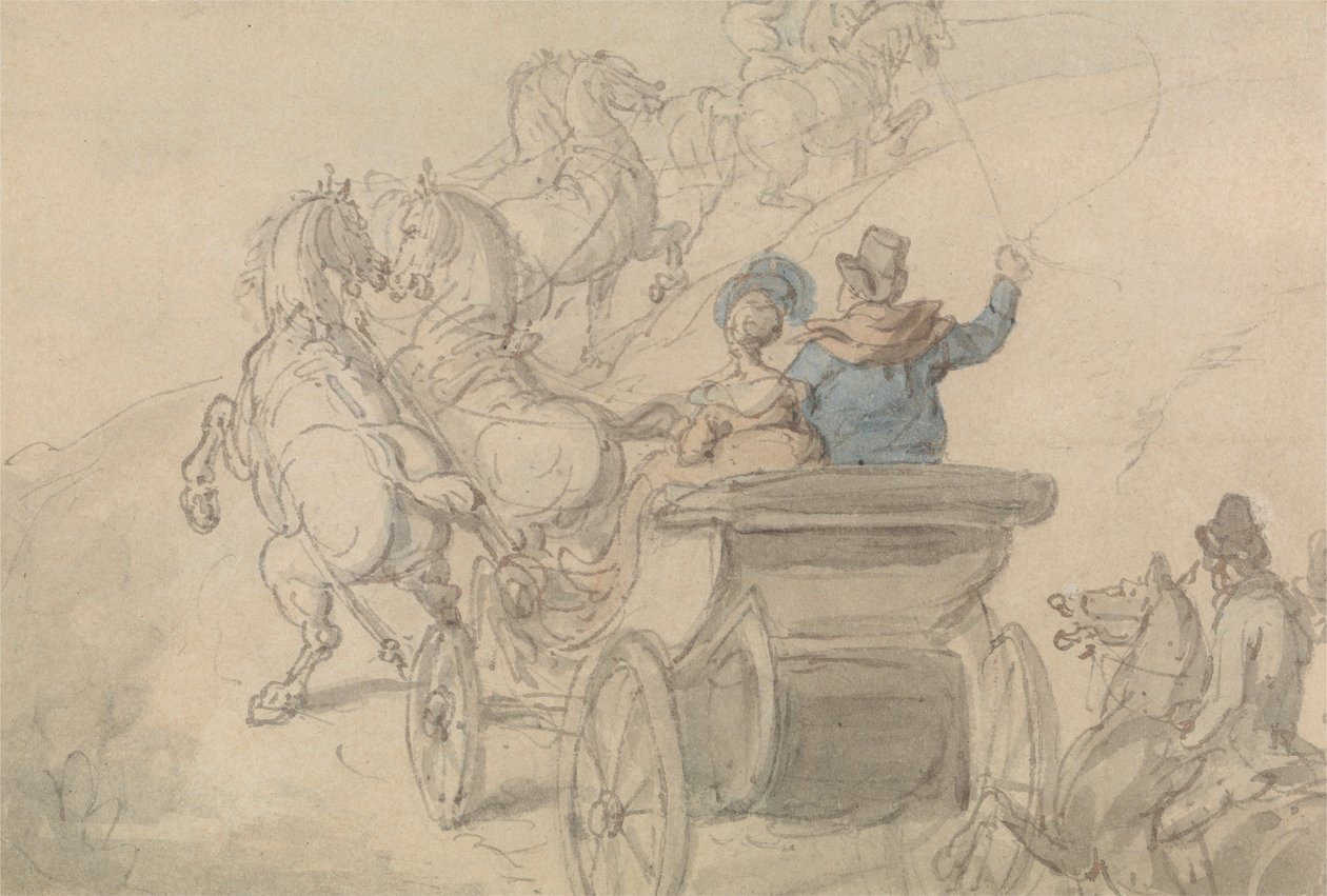 Phaeton ja kuusi tekijältä Thomas Rowlandson