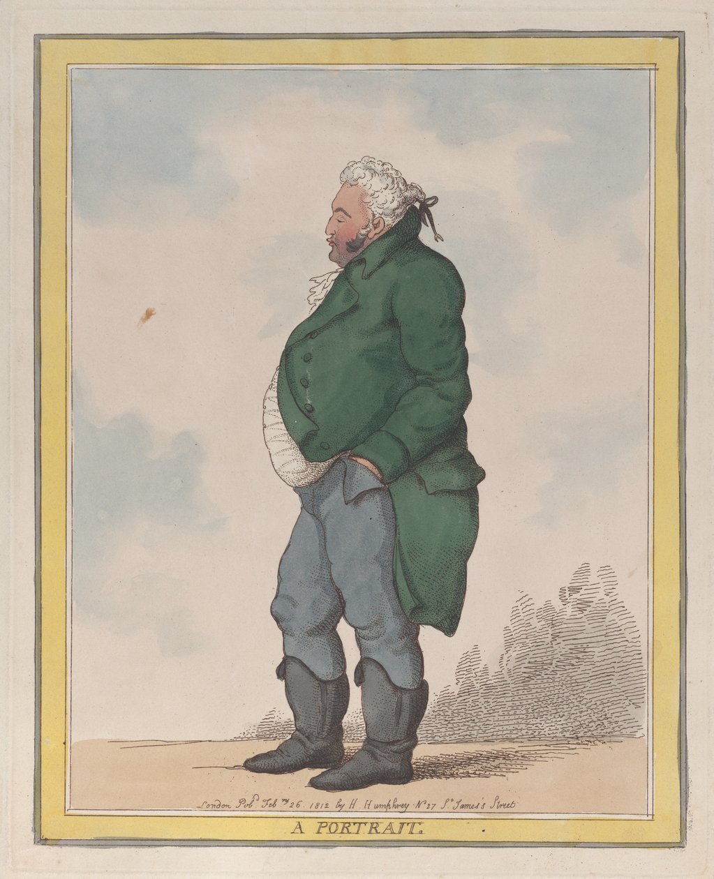 Muotokuva George, Pomfretin kolmas jaarli, 26. helmikuuta 1812, 26. helmikuuta 1812. tekijältä Thomas Rowlandson