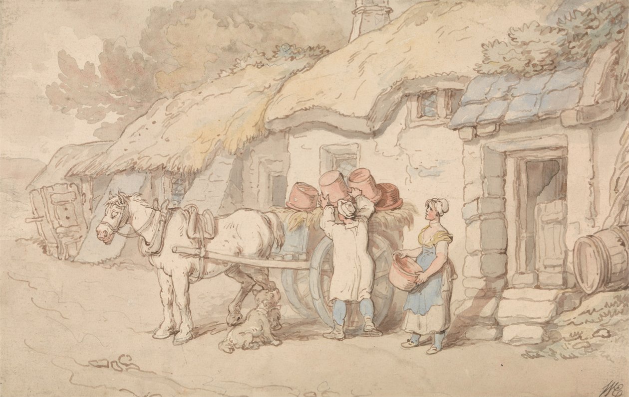 Lähtevä savenvalaja tekijältä Thomas Rowlandson