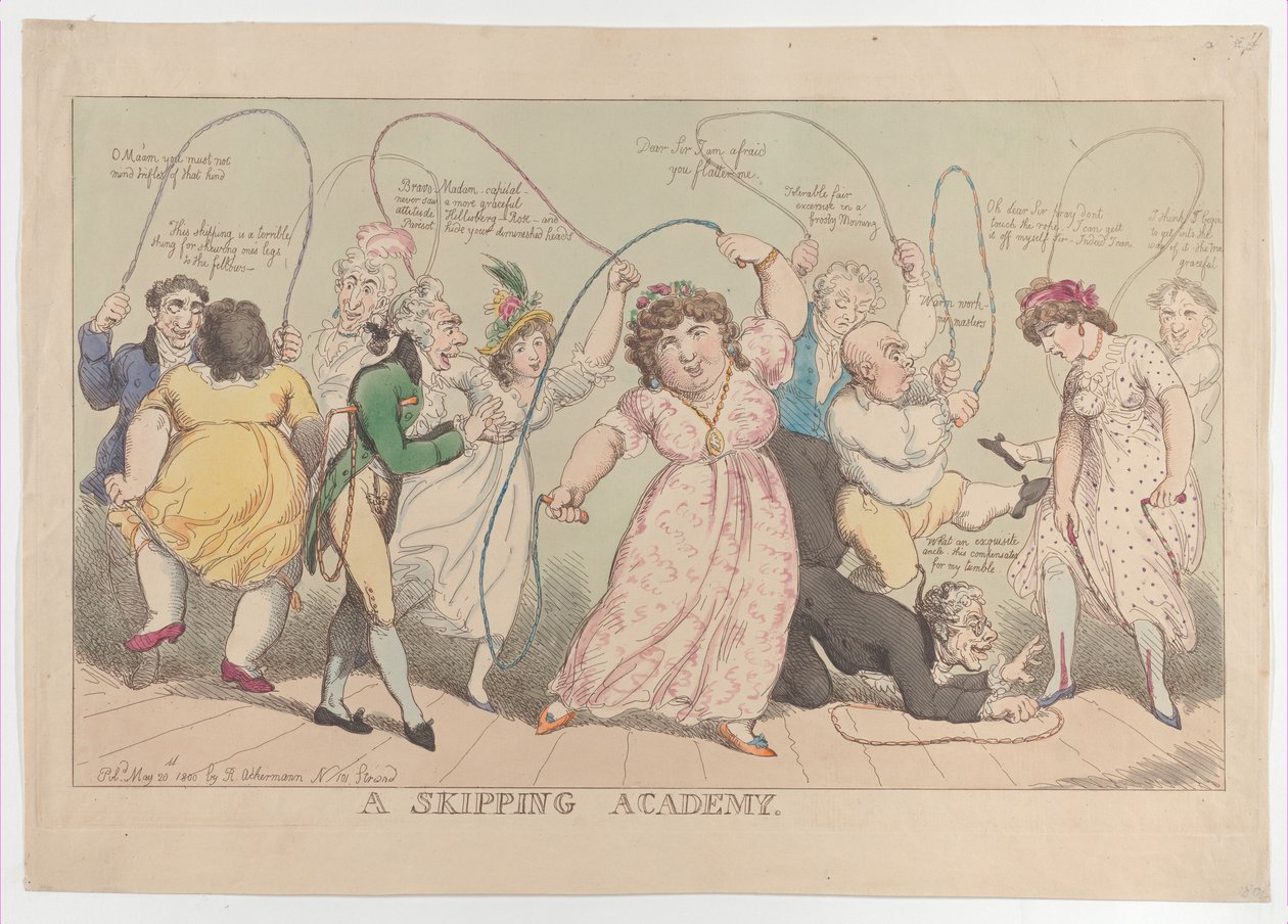 A Skipping Academy, 20. toukokuuta 1800, 20. toukokuuta 1800. tekijältä Thomas Rowlandson