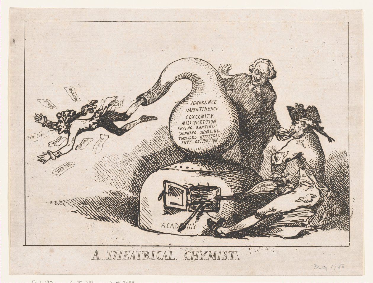 Teatterikemisti tekijältä Thomas Rowlandson