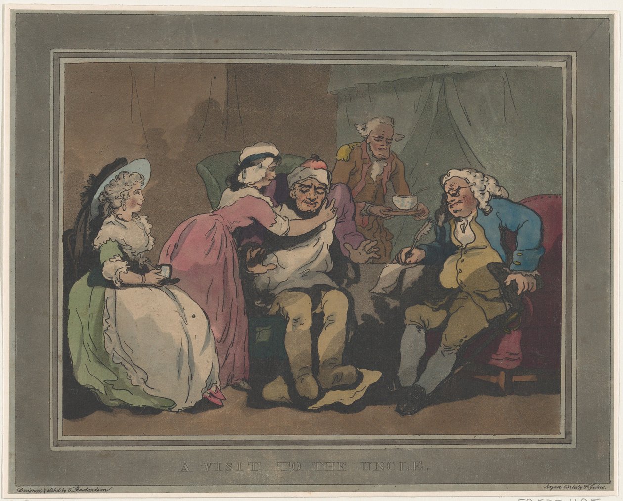 Vierailu sedän luo, 20. joulukuuta 1794, 20. joulukuuta 1794 tekijältä Thomas Rowlandson