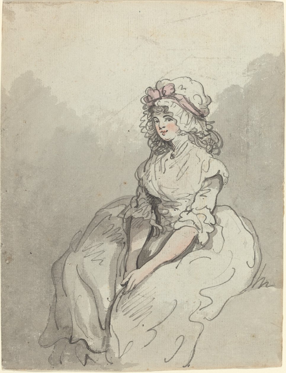 Nuori englantilainen kaunotar tekijältä Thomas Rowlandson