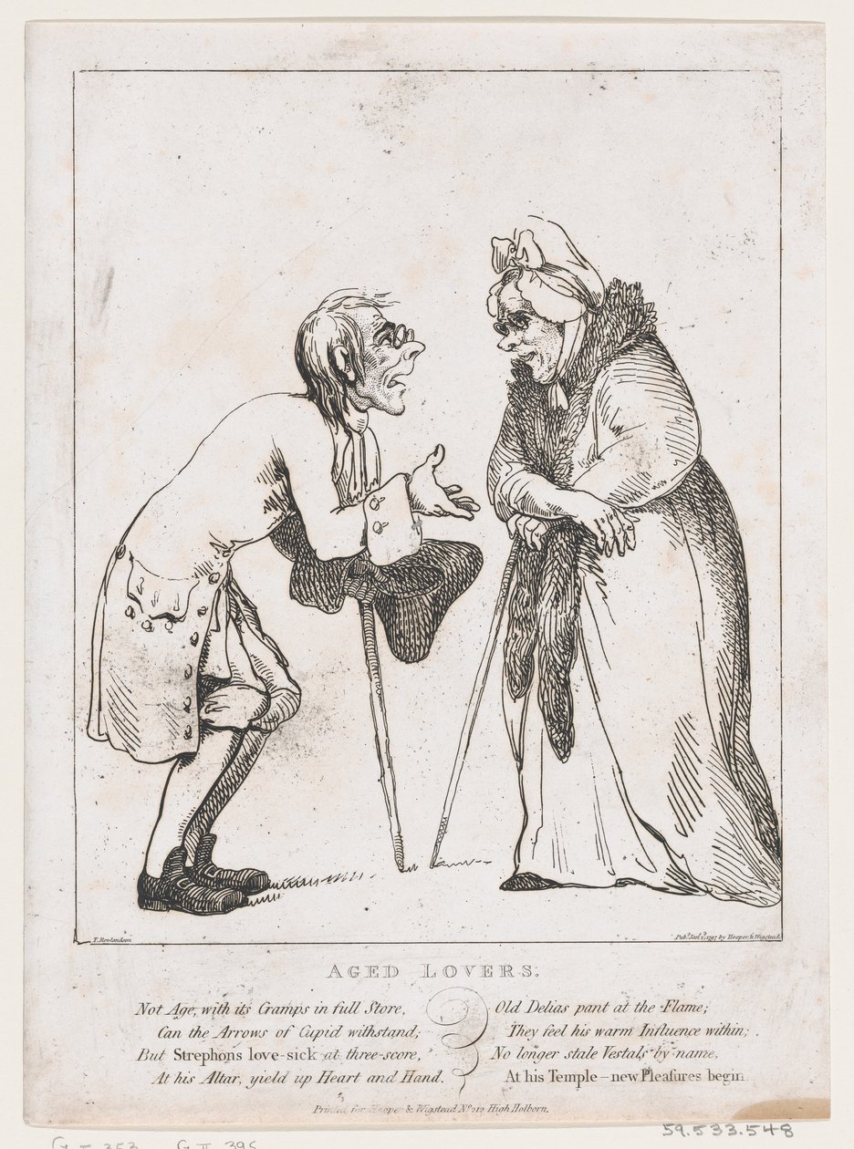 Aged Lovers, 2. tammikuuta 1797, 2. tammikuuta 1797. tekijältä Thomas Rowlandson