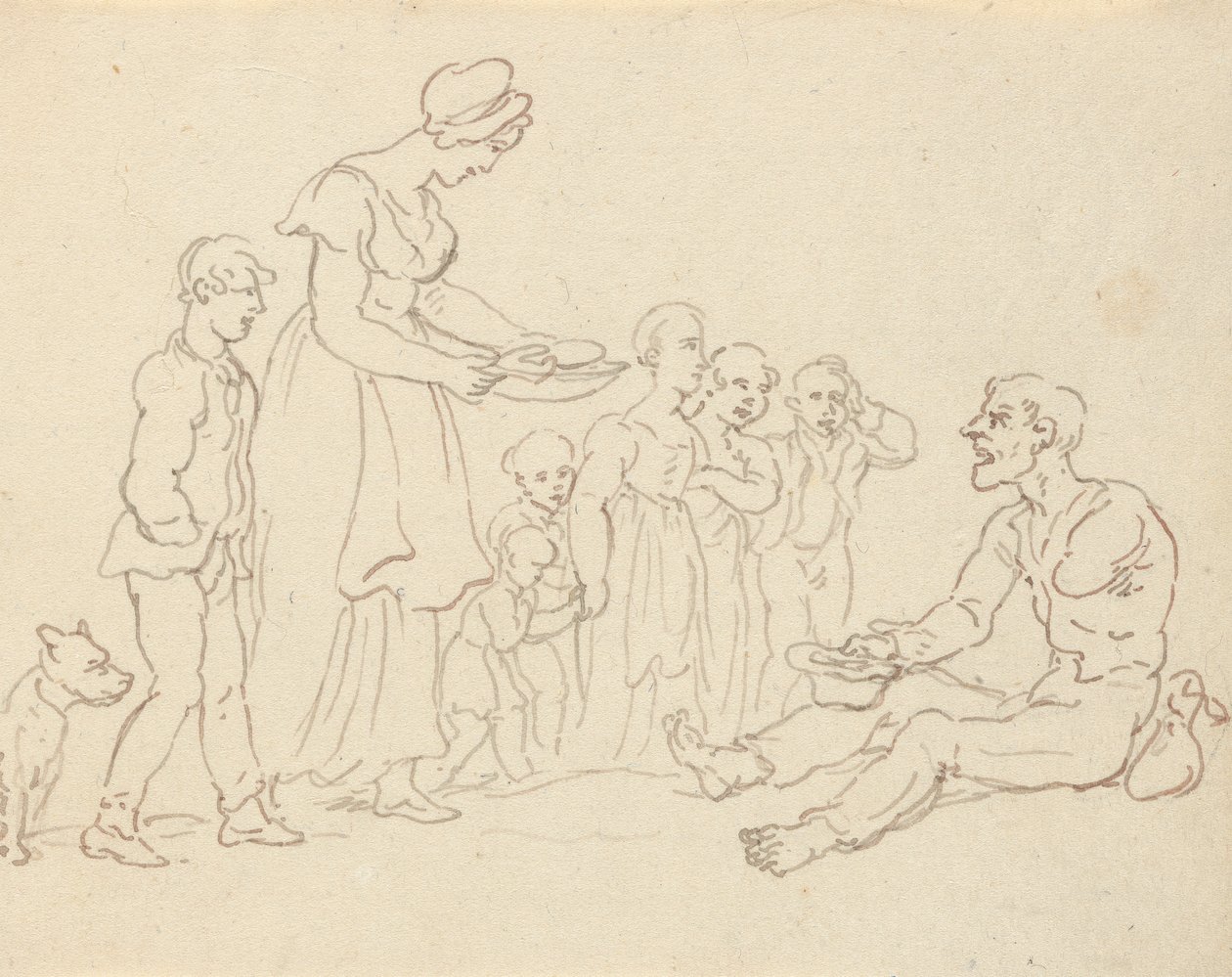 Albumin piirustus tekijältä Thomas Rowlandson