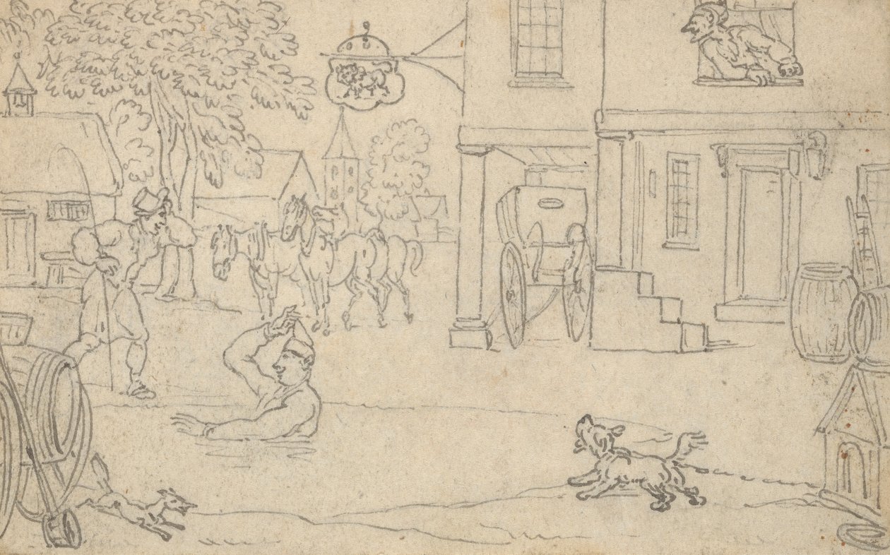 Albumin piirustus tekijältä Thomas Rowlandson