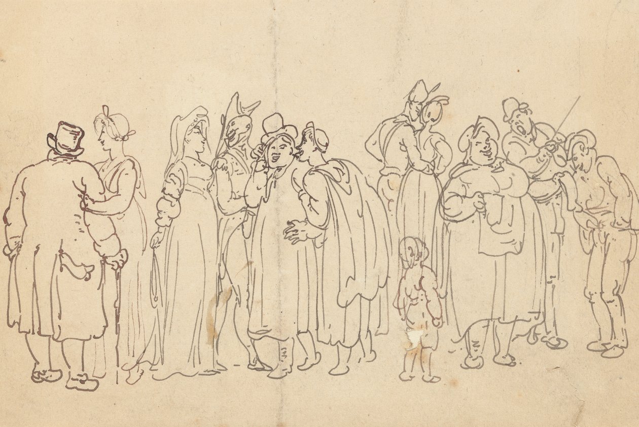 Albumin piirustus tekijältä Thomas Rowlandson
