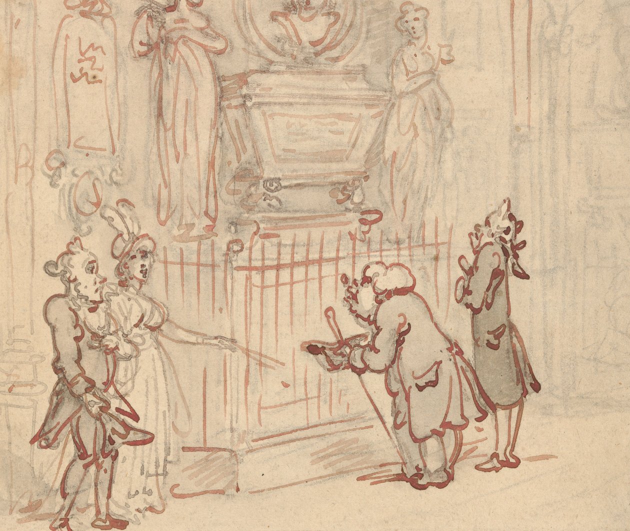 Albumin piirros tekijältä Thomas Rowlandson