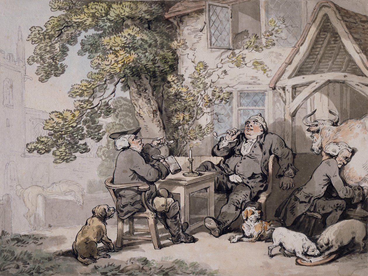 Alehouse Politicians, n. 1785-1790 tekijältä Thomas Rowlandson