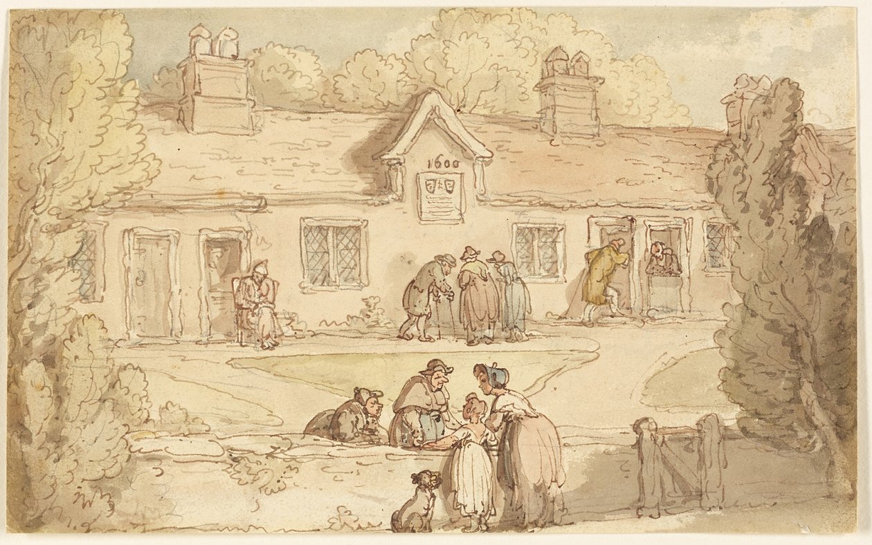 Alms House of Tottenham tekijältä Thomas Rowlandson