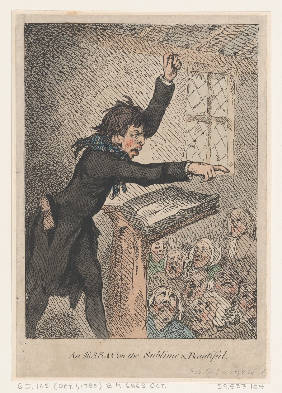 Essee ylevästä ja kauniista, 10. huhtikuuta 1792, 10. huhtikuuta 1792. tekijältä Thomas Rowlandson