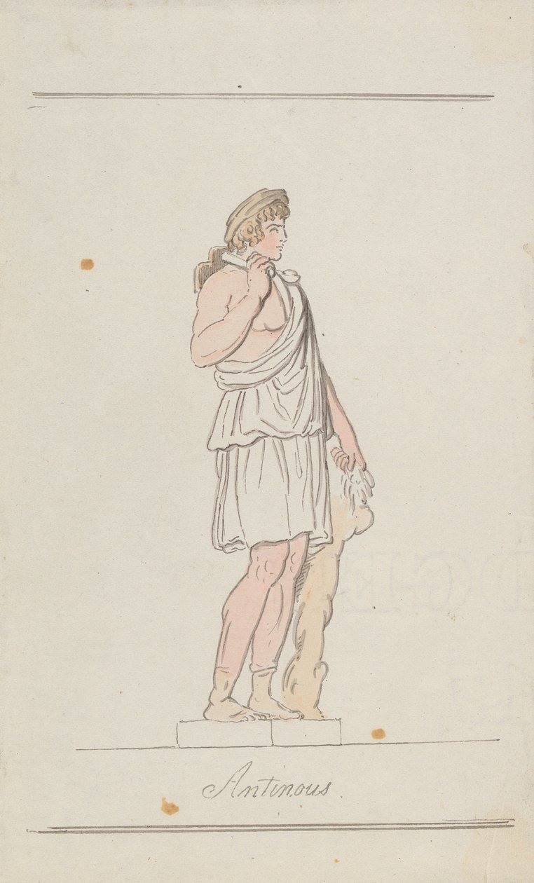 Antinous Aristaeuksen roolissa tekijältä Thomas Rowlandson