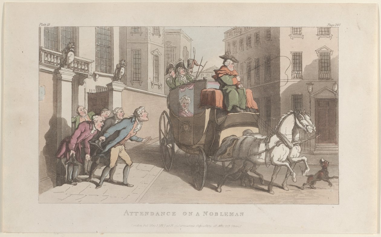 Aatelismies, Wakefieldin kirkkoherra, 1. toukokuuta 1817, 1. toukokuuta 1817. tekijältä Thomas Rowlandson