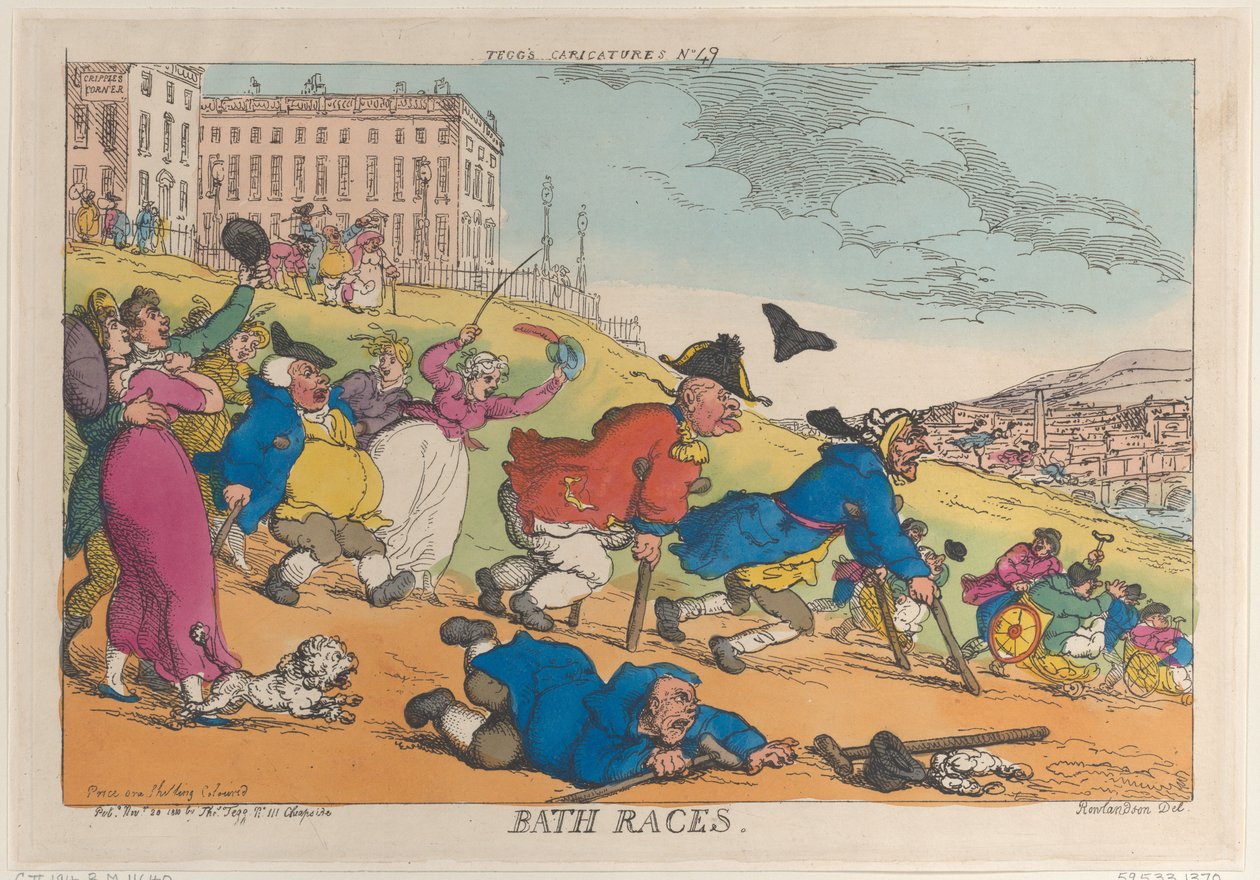 Bath Races, 20. marraskuuta 1810, 20. marraskuuta 1810. tekijältä Thomas Rowlandson