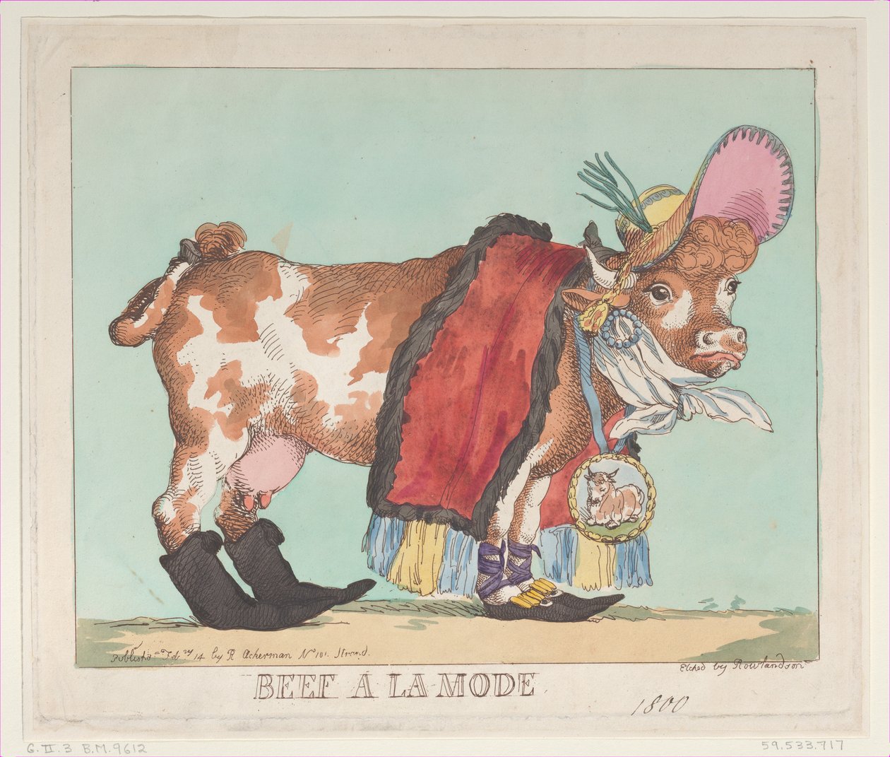 Beef à la Mode, 14. helmikuuta 1800, 14. helmikuuta 1800. tekijältä Thomas Rowlandson