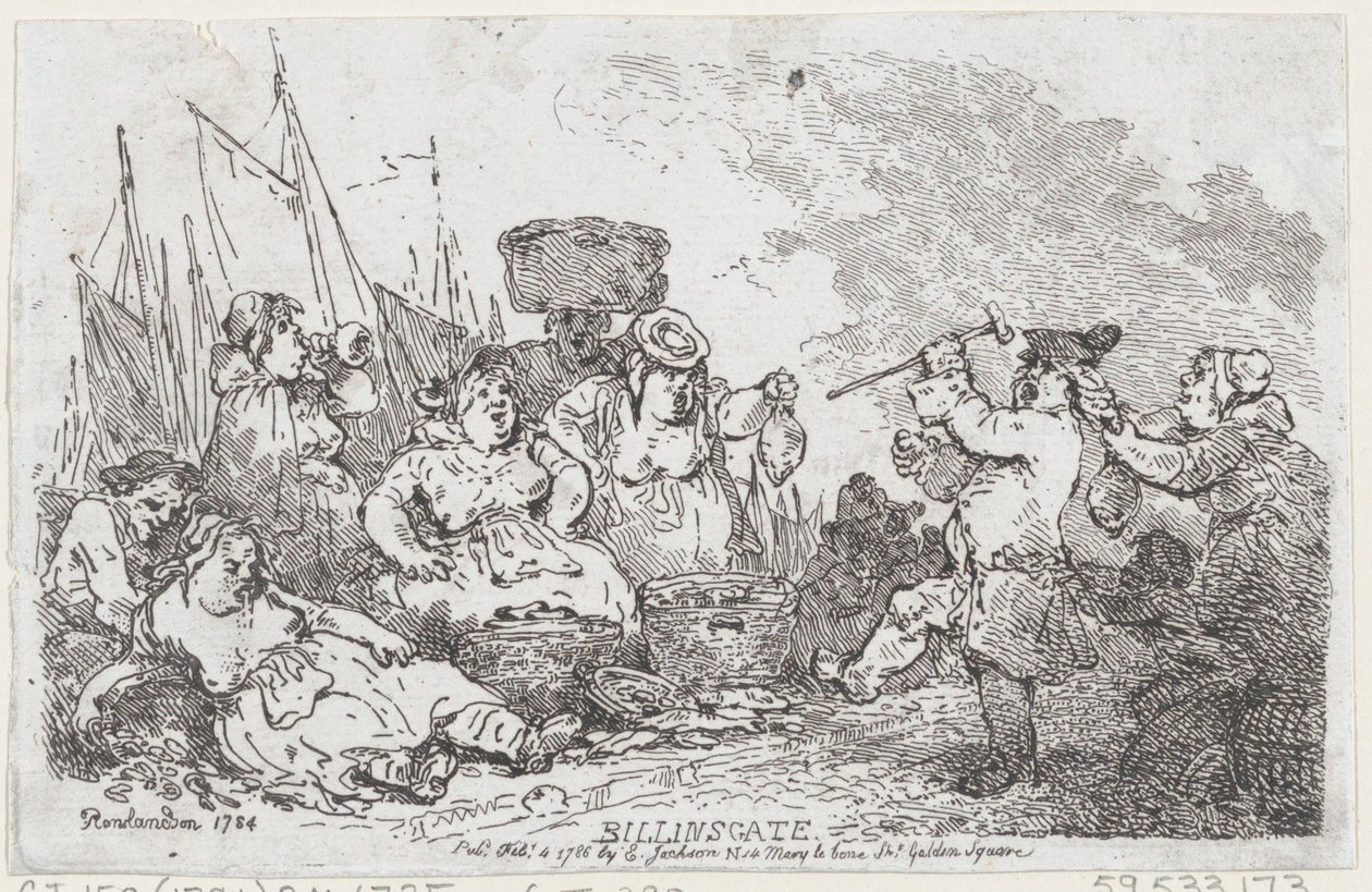 Billingsgate, 4. helmikuuta 1786, 4. helmikuuta 1786. tekijältä Thomas Rowlandson