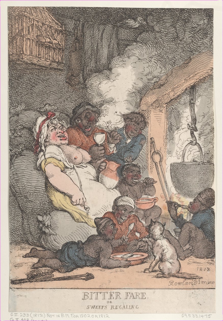 Bitter Fare or Sweeps Regaling, 1812, 1812. tekijältä Thomas Rowlandson