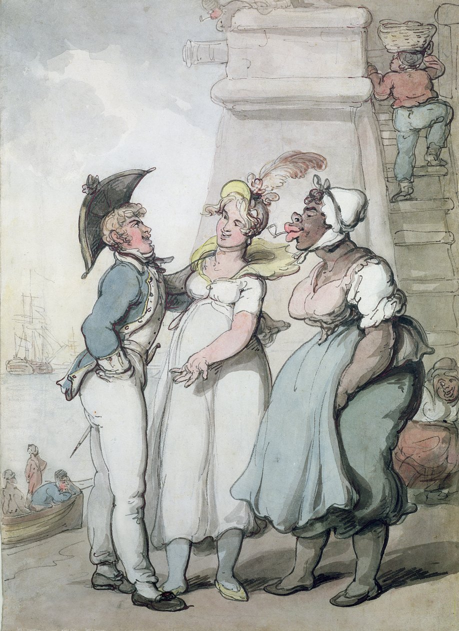 Black Magic (muste ja wc paperilla) tekijältä Thomas Rowlandson