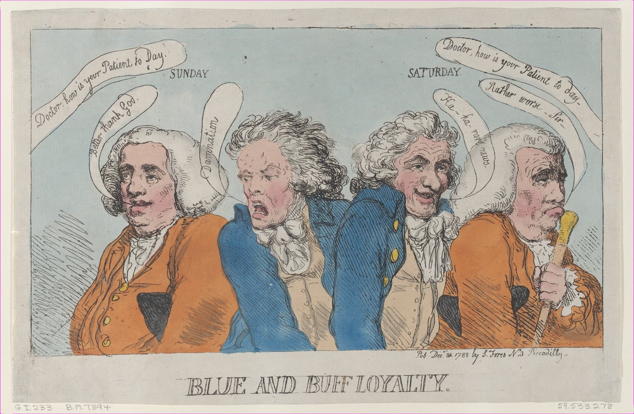 Blue and Buff Loyalty, 31. joulukuuta 1788, 31. joulukuuta 1788. tekijältä Thomas Rowlandson