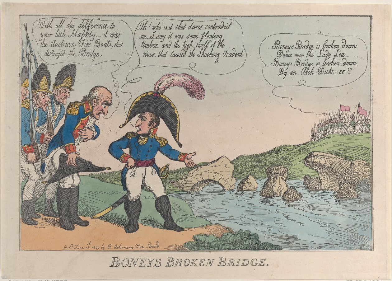 Boneys Broken Bridge, 12. kesäkuuta 1809, 12. kesäkuuta 1809. tekijältä Thomas Rowlandson