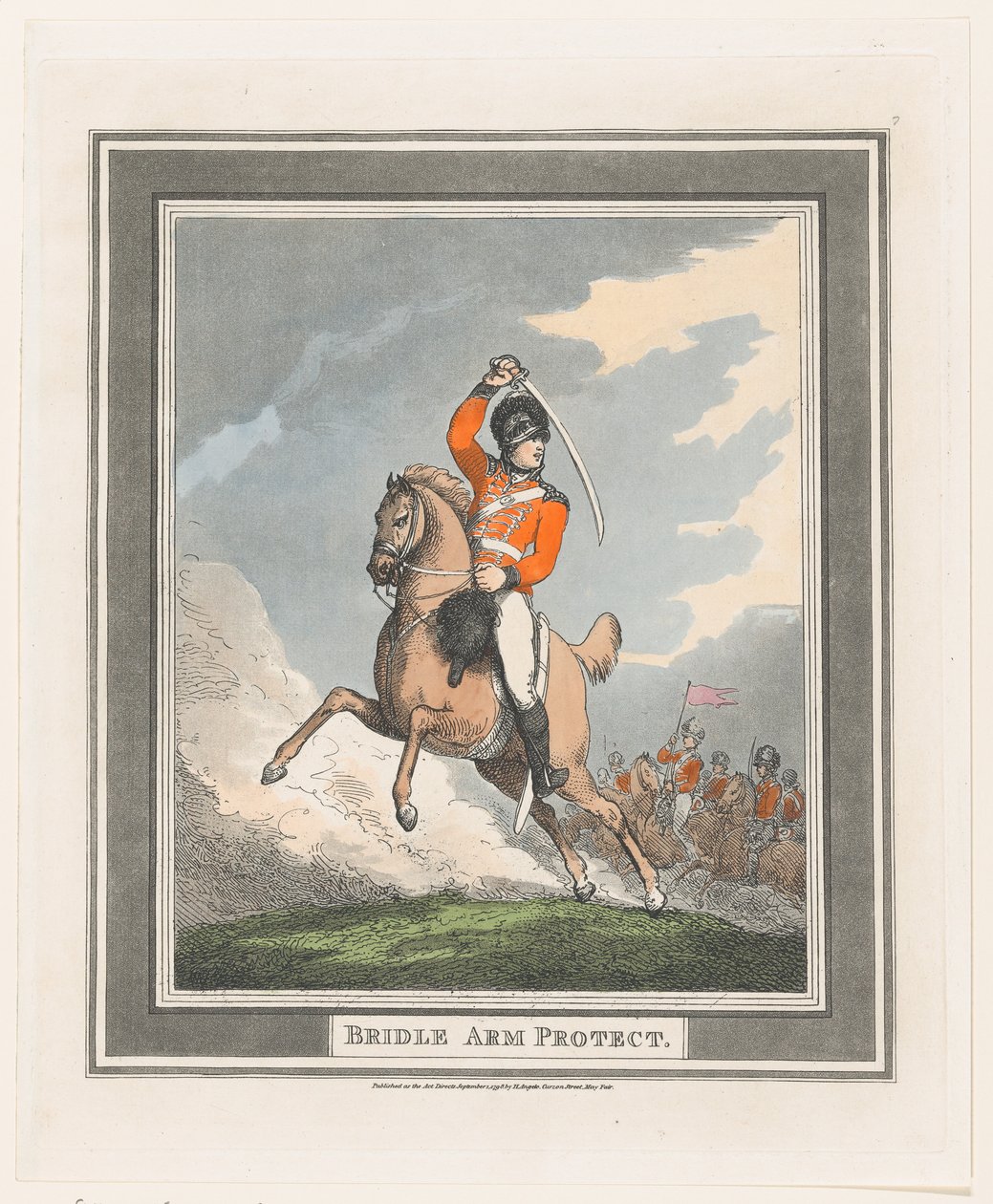 Bridle Arm Protect, 1. syyskuuta 1798, 1. syyskuuta 1798. tekijältä Thomas Rowlandson