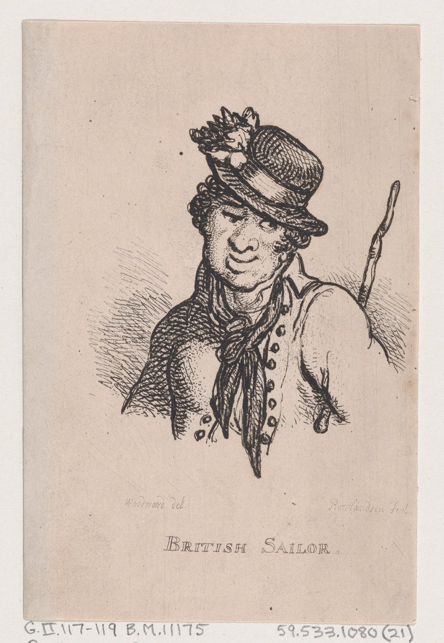 British Sailor, huhtikuu 1808, huhtikuu 1808. tekijältä Thomas Rowlandson