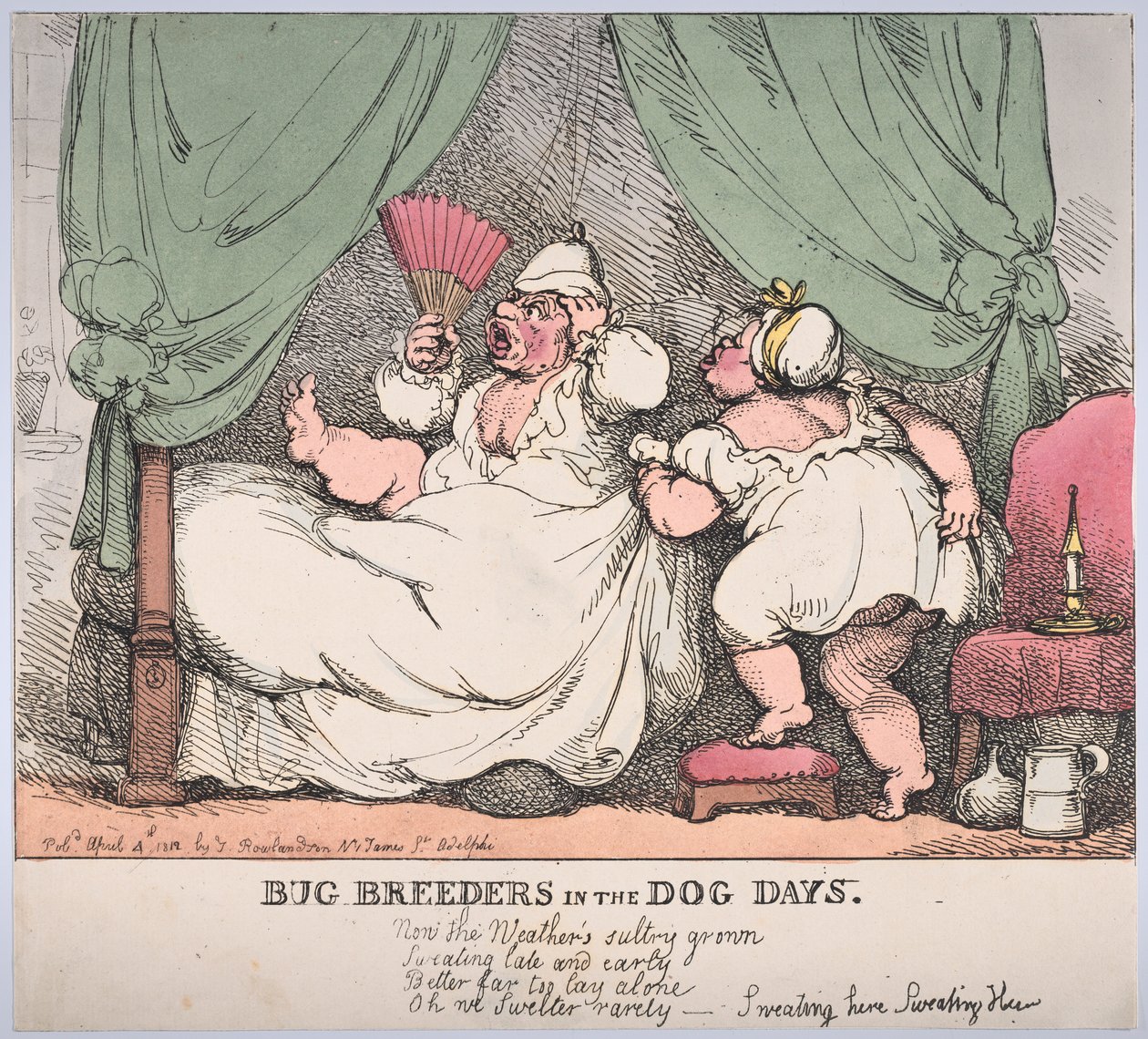 Bug Breeders in the Dog Days, 4. huhtikuuta 1812., 4. huhtikuuta 1812. tekijältä Thomas Rowlandson