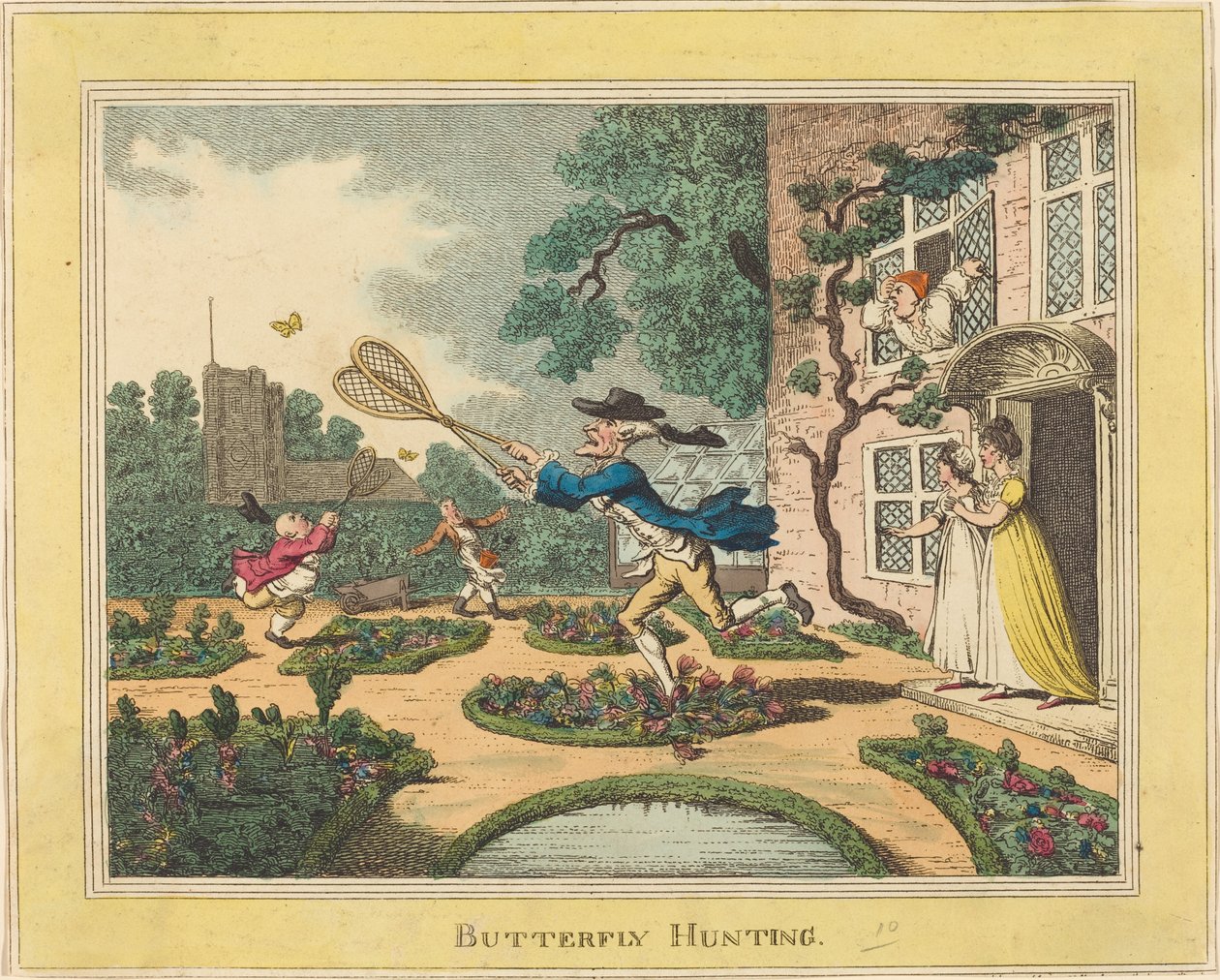 Perhosmetsästys tekijältä Thomas Rowlandson