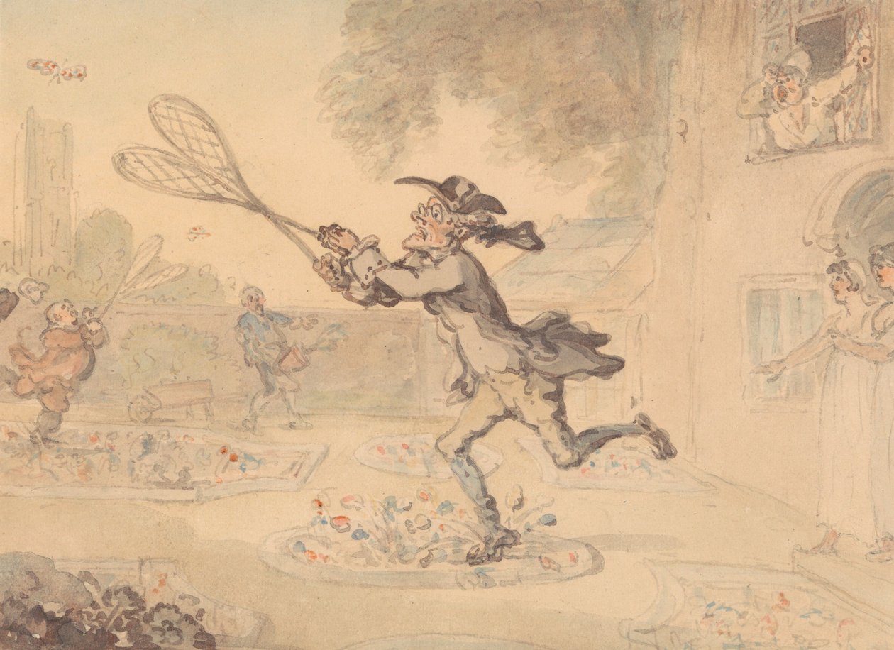 Perhosmetsästys tekijältä Thomas Rowlandson