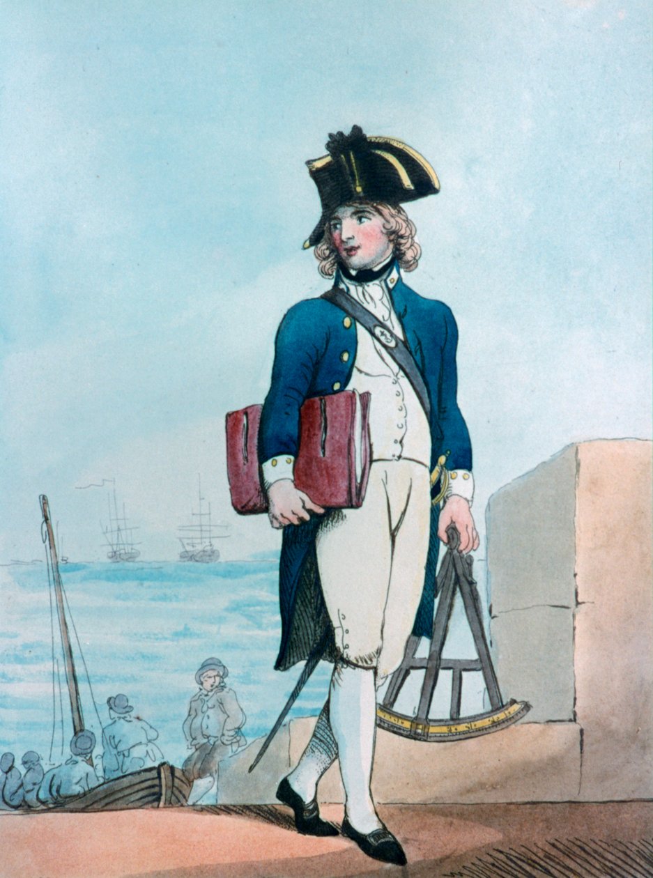 Merijalkaväen ehdokas, 1799 tekijältä Thomas Rowlandson